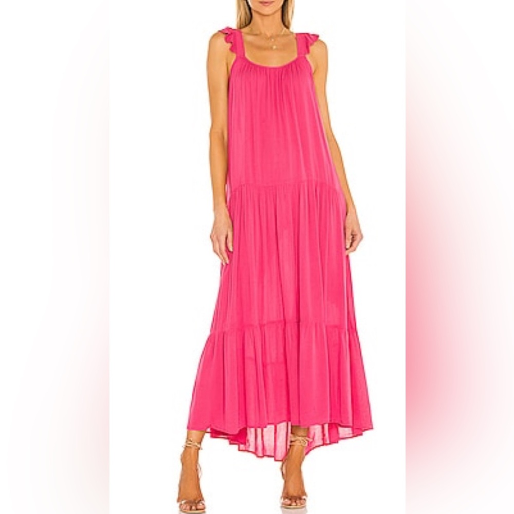 BB Dakota Revolve Under The Sun Maxi Dress Size Small Hot Pink NWOT